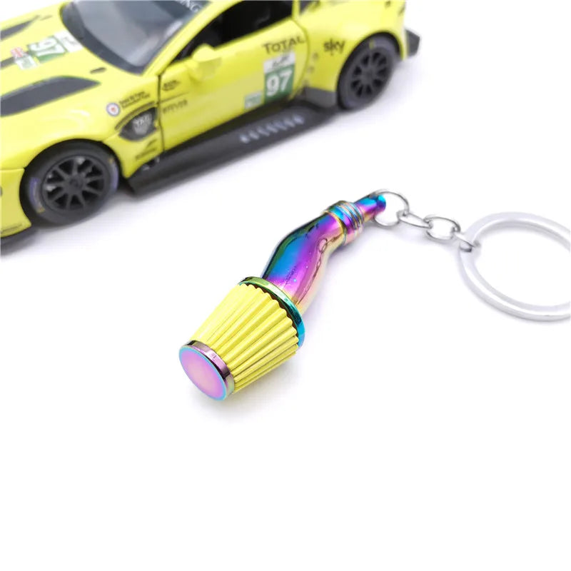 Metal Car Parts Keychain with Whistle
