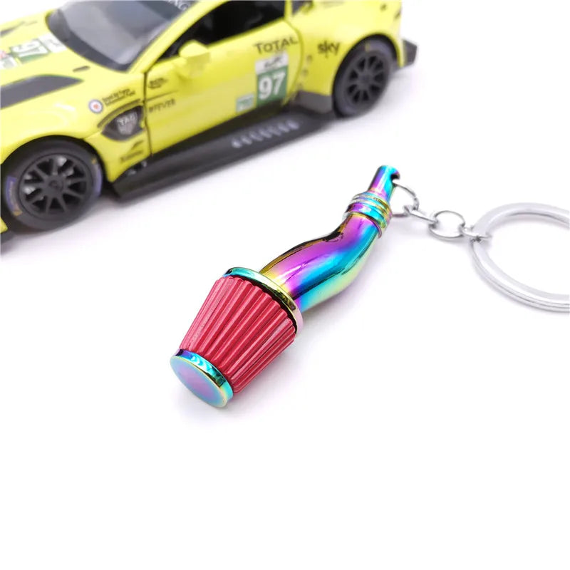 Metal Car Parts Keychain with Whistle