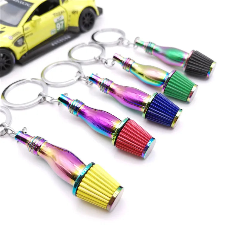 Metal Car Parts Keychain with Whistle