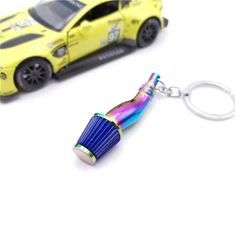 Metal Car Parts Keychain with Whistle