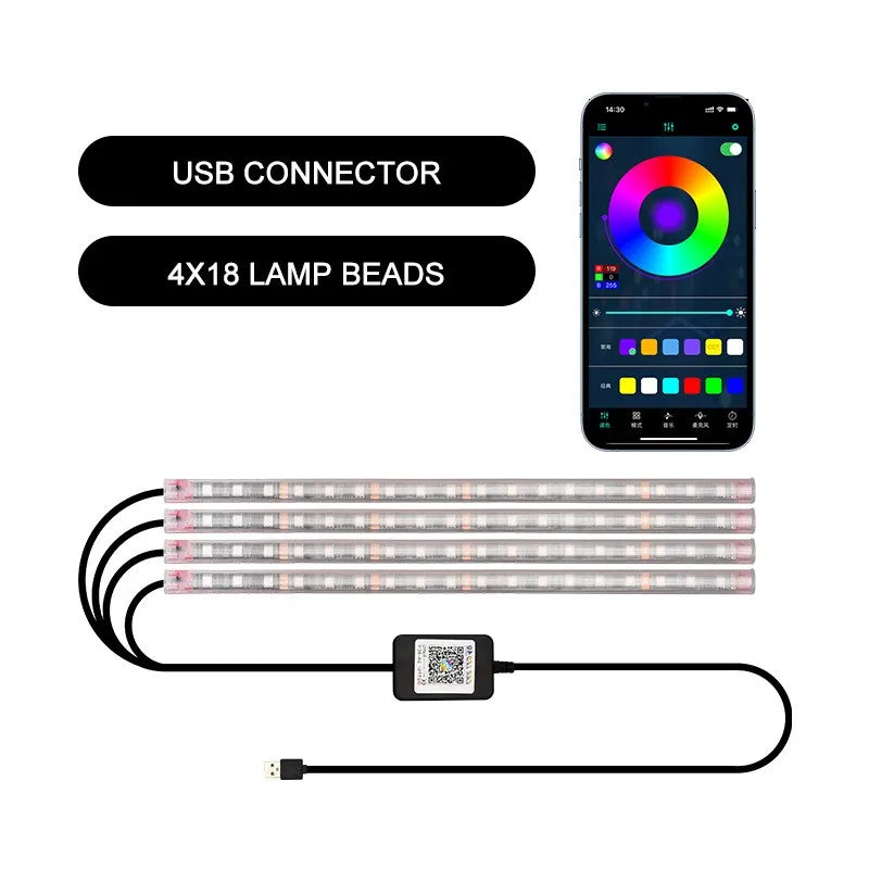 RGB Car Interior Light Strip