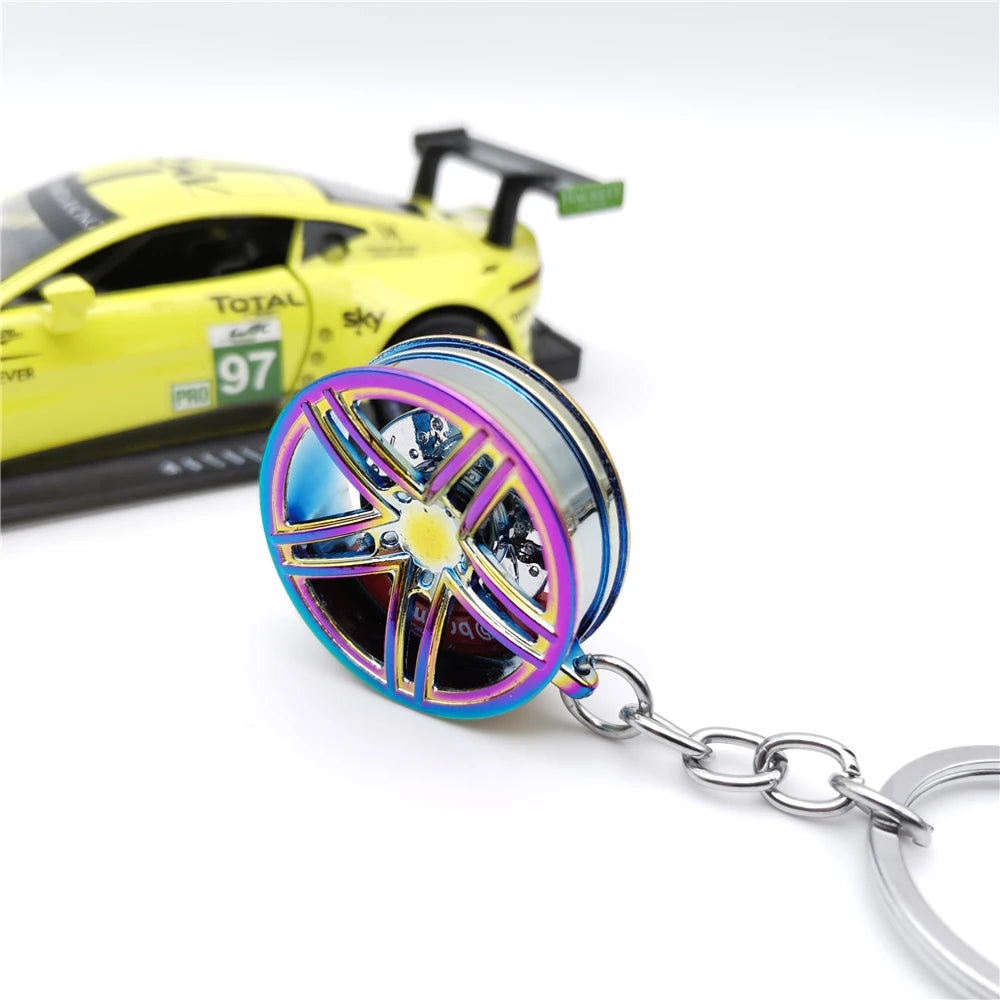Metal Car Parts Keychain with Whistle