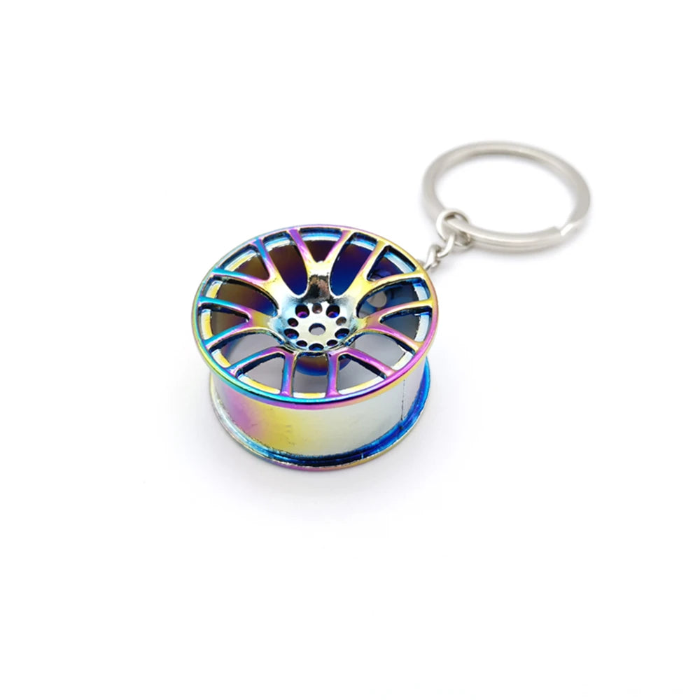 Metal Car Parts Keychain with Whistle