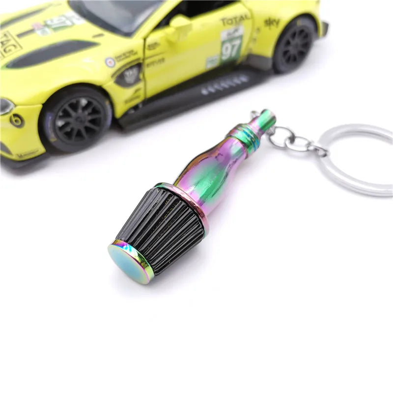 Metal Car Parts Keychain with Whistle