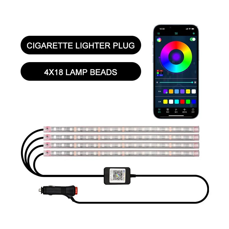 RGB Car Interior Light Strip