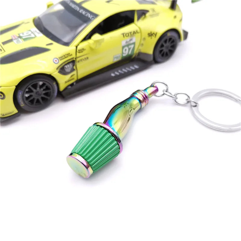 Metal Car Parts Keychain with Whistle